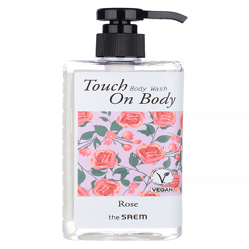

THE SAEM Гель для душа с экстрактом розы Touch On Body Rose Body Wash 300, Гель для душа с экстрактом розы Touch On Body Rose Body Wash