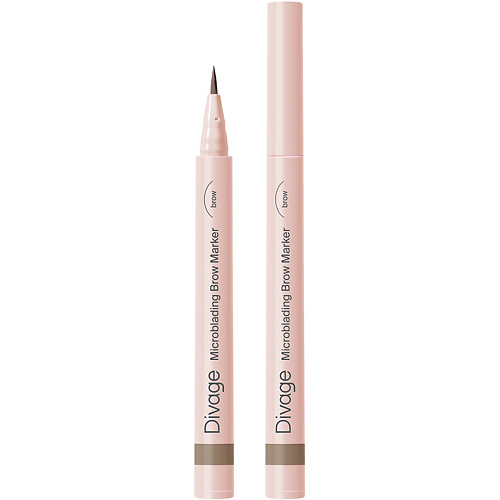 Подводка для бровей DIVAGE Маркер для бровей стойкий с эффектом Microblading Brow Marker Microblading