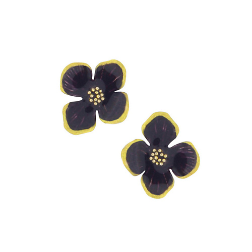 

TARATATA Серьги Hortensia, смола, золотая краска, микрошарики, Серьги Hortensia, смола, золотая краска, микрошарики