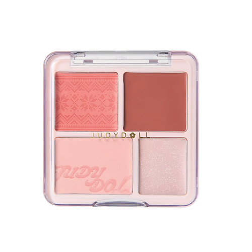 Румяна JUDYDOLL Палетка для макияжа лица Judydoll 2 in 1 Blush Highlight Palette