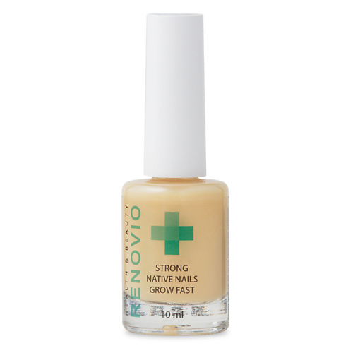 Укрепитель для ногтей RENOVIO Лак для роста и укрепления ногтей strong native nails grow fast
