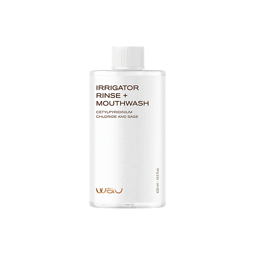 

WAU Бальзам-ополаскиватель-концентрат для ирригатора Irrigator rinse + mouthwash 430, Бальзам-ополаскиватель-концентрат для ирригатора Irrigator rinse + mouthwash