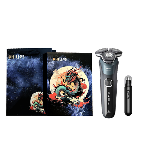 Электробритва PHILIPS Электробритва Series 5000 S5832 + Триммер для носа
