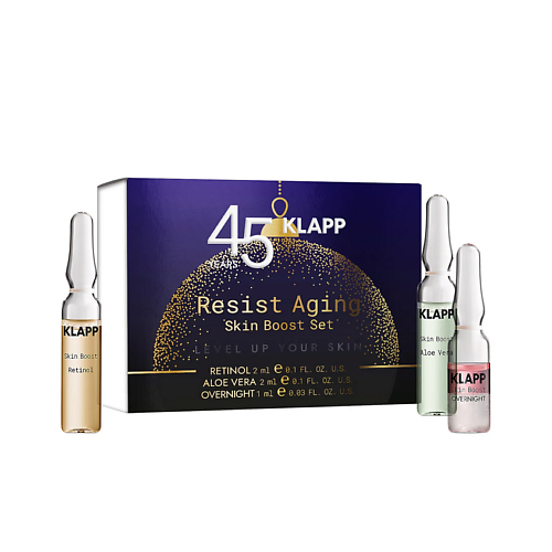 Набор средств для лица KLAPP COSMETICS Набор для обновления и антивозрастного ухода Resist Aging Skin Boost