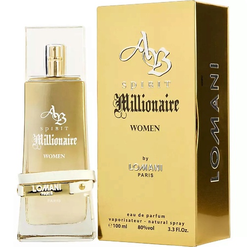 

LOMANI Парфюмерная вода женская AB SPIRIT MILLIONAIRE 100, Парфюмерная вода женская AB SPIRIT MILLIONAIRE
