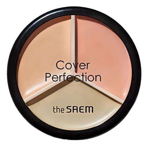 Консилер THE SAEM Палетка консилеров Cover Perfection Triple Pot Concealer