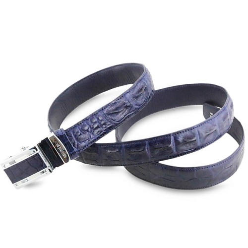 

EXOTIC LEATHER GENUINE PREMIUM ACCESSORIES Узкий ремешок из натуральной фактурной кожи крокодила, Узкий ремешок из натуральной фактурной кожи крокодила