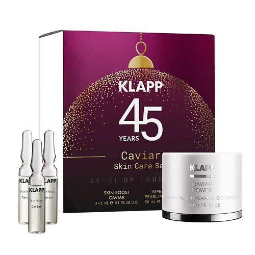 Набор средств для лица KLAPP COSMETICS Набор для лифтинга и сияния кожи с икрой Caviar Skin Care