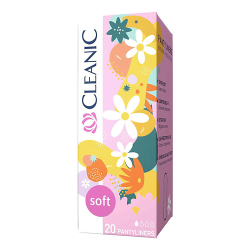 

CLEANIC Soft Прокладки ежедневные гигиенические, Soft Прокладки ежедневные гигиенические