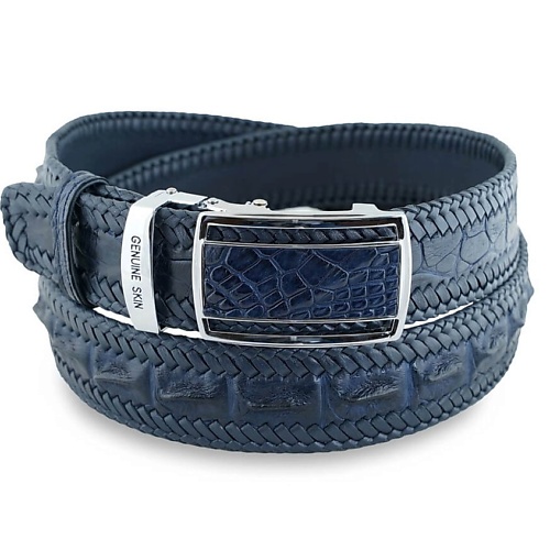 Ремень EXOTIC LEATHER GENUINE PREMIUM ACCESSORIES Ремень с оплеткой из кожи крокодила