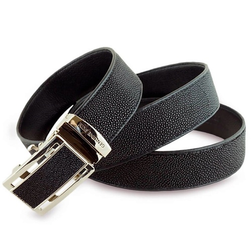 Ремень EXOTIC LEATHER GENUINE PREMIUM ACCESSORIES Необычный ремень из кожи ската без белых пятен