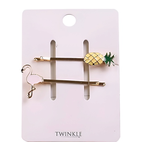 Набор заколок для волос TWINKLE Набор заколок flamingo + pineapple