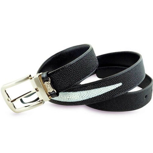 Ремень EXOTIC LEATHER GENUINE PREMIUM ACCESSORIES Классический мужской ремень из кожи морского ската