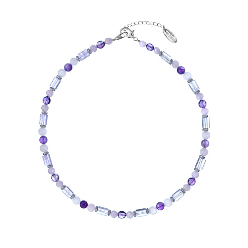 

LANZEROTTI Колье Lanzerotti, Iris, с аметистом, кунцитом и кристаллами, Колье Lanzerotti, Iris, с аметистом, кунцитом и кристаллами