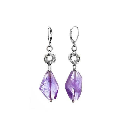 

LANZEROTTI Серьги Iris, с аметистом, Серьги Iris, с аметистом