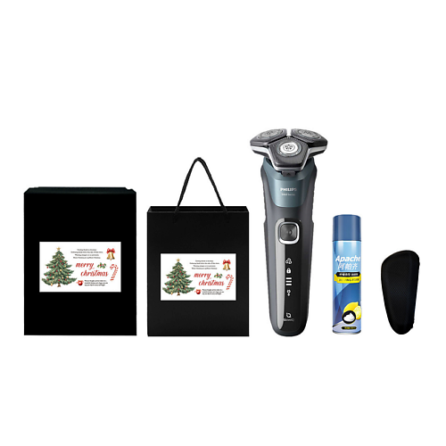 Электробритва PHILIPS Электробритва Series 5000 S5832 + Пена для бритья Apache + Чехол