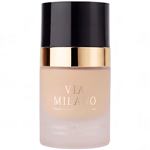 

VIA MILANO Матовый тональный крем c витамином E Matte Perfection Foundation Coverage, Матовый тональный крем c витамином E Matte Perfection Foundation Coverage