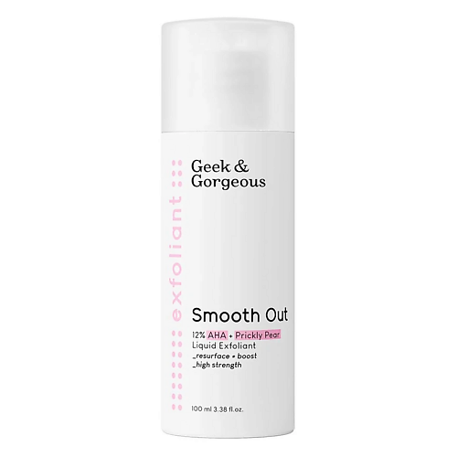 Пилинг для лица GEEK&GORGEOUS Кислотный пилинг для лица Smooth Out 12 AHA + Cactus Liquid