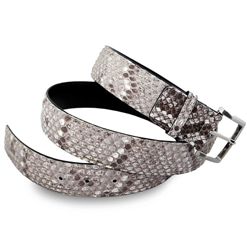 Ремень EXOTIC LEATHER GENUINE PREMIUM ACCESSORIES Ремень из мягкой кожи питона с классической пряжкой