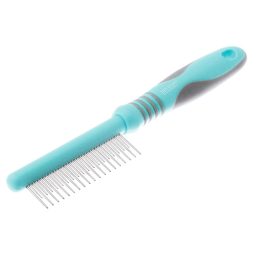 Щетка DELIGHT PET Расчёска серия AQUA с кольцами разнозубая