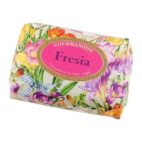 Мыло твердое GOURMANDISE Мыло натуральное парфюмированное Фрезия Fresia