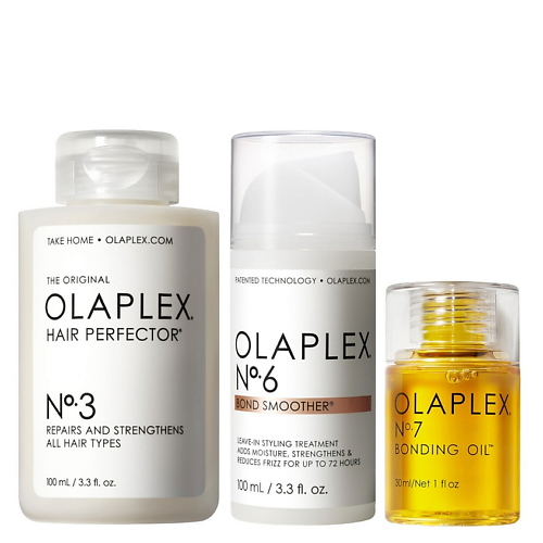 Набор для ухода за волосами OLAPLEX Набор для восстановления волос No.3, No.6 и No.7
