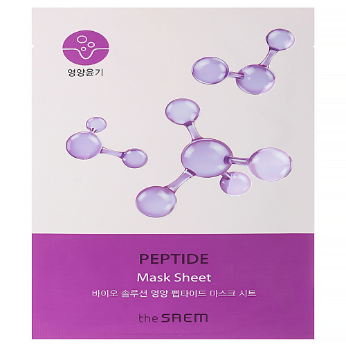

THE SAEM Маска тканевая для лица BIO SOLUTION Nourishing Peptide Mask Sheet 20, Маска тканевая для лица BIO SOLUTION Nourishing Peptide Mask Sheet