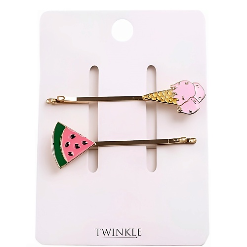 Набор заколок для волос TWINKLE Набор заколок ice cream + watermelon