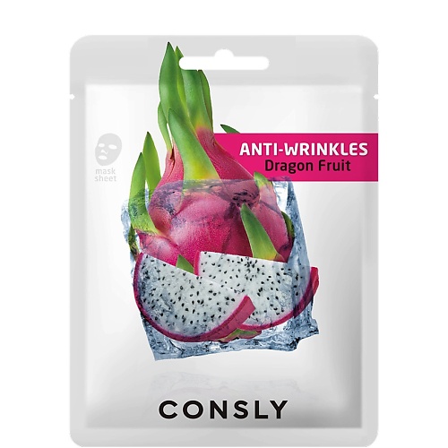 

CONSLY Маска тканевая антивозрастная с экстрактом драгонфрута Anti-Ageing Tissue Mask With Dragonfruit Extract 20, Маска тканевая антивозрастная с экстрактом драгонфрута Anti-Ageing Tissue Mask With Dragonfruit Extract