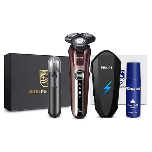 Электробритва PHILIPS Электробритва Series 5000 S5831 + Футляр + Триммер + Пена для бритья Gillette