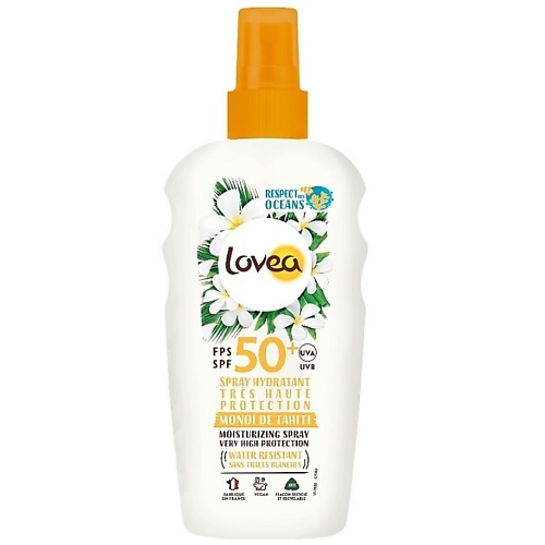 Солнцезащитный спрей для тела LOVEA Спрей для тела увлажняющий с SPF 50 Moisturizing Spray Very High Protection