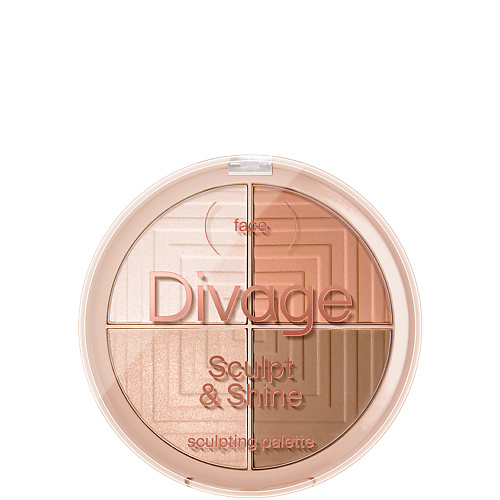 Палетка DIVAGE Палетка для лица скульптурирующая Palette Sculpt & Shine