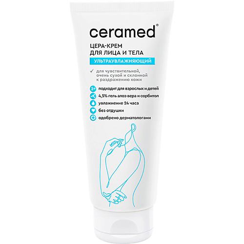 Крем для тела CERAMED Цера-крем для лица и тела ультраувлажняющий Cera Cream