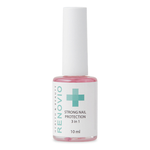 

RENOVIO Лак для ногтей strong nail protection 3 in 1 10, Лак для ногтей strong nail protection 3 in 1
