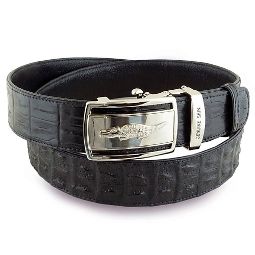 Ремень EXOTIC LEATHER GENUINE PREMIUM ACCESSORIES Стильный ремень с 2-мя роговыми рядами из кожи крокодила