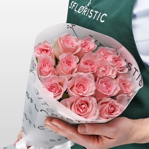 

STUDIO FLORISTIC Букет из нежно-розовых Роз Кения «Розовый сорбет», Букет из нежно-розовых Роз Кения «Розовый сорбет»