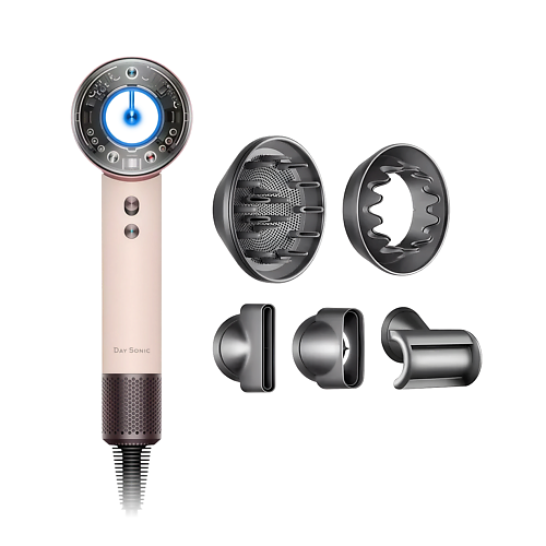 

DAY SONIC Фен ICON Air (5 in1), для волос 5в1 профессиональный 1600 Вт, Фен ICON Air (5 in1), для волос 5в1 профессиональный 1600 Вт