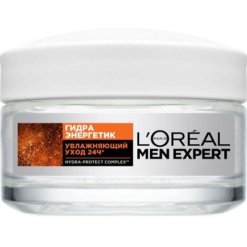 Крем для лица L'ORÉAL PARIS Крем для лица Увлажняющий уход 24ч мужской, для всех типов кожи Гидра Энергетик Men Expert Hydra-Protect Complex