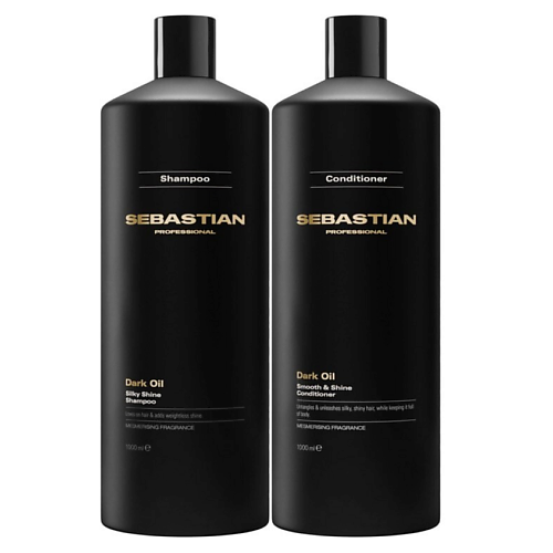Набор для ухода за волосами SEBASTIAN PROFESSIONAL Набор для волос Dark Oil Smooth & Shine Шампунь+кондиционер