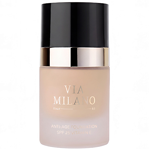 

VIA MILANO Антивозрастной тональный крем с SPF25 и витамином Е Anti-Age Foundation, Антивозрастной тональный крем с SPF25 и витамином Е Anti-Age Foundation