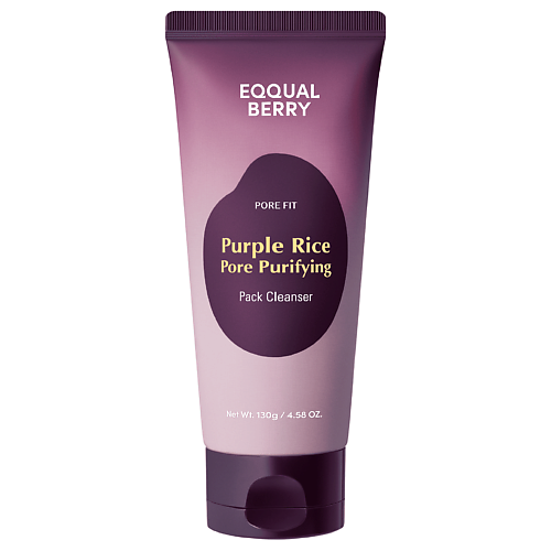 

EQQUALBERRY Очищающая маска-пенка PURPLE RICE PORE PURIFYING PACK CLEANSER 130, Очищающая маска-пенка PURPLE RICE PORE PURIFYING PACK CLEANSER