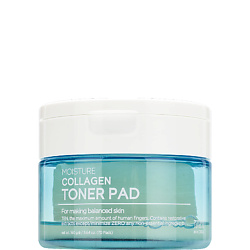 Тонер-пэды для лица увлажняющие с коллагеном Moisture Collagen Toner Pad
