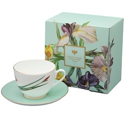 Чашка с блюдцем "L’Art des Fleurs. Тигровый ирис"