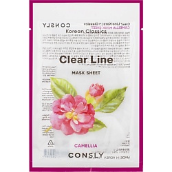Регенерирующая тканевая маска с маслом японской камелии Clear Line Mask Sheet