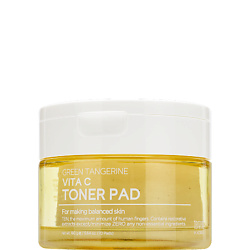 Тонер-пэды для лица освежающие с экстрактом зелёного мандарина Green Tangerine Vita C Toner Pad