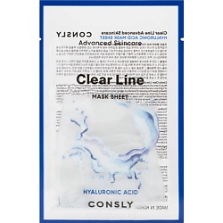Глубоко увлажняющая тканевая маска с гиалуроновой кислотой Clear Line Mask Sheet