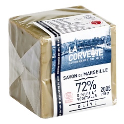 Мыло марсельское традиционное оливковое для тела в кубе Savon de Marseille Olive