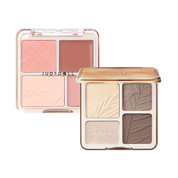 Набор: Хайлайтер 2 IN 1 Highlighter Contour Palette + Румяна 2 in 1 Blush Highlight Palette