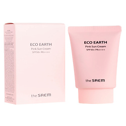 Крем солнцезащитный для лица и тела (NFS) Eco Earth Pink Sun Cream SPF50+ PA++++