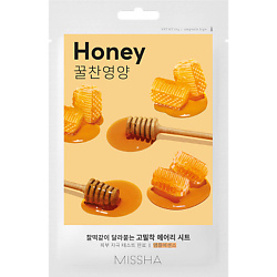 Маска тканевая Airy Fit питательная с медом для огрубевшей сухой кожи